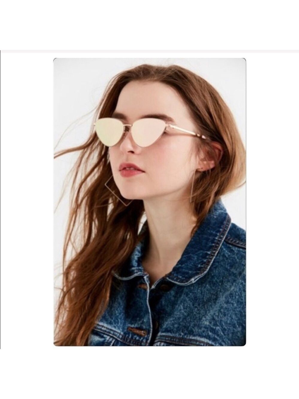 Urban Outfitters Celeste reflective Cat-eye sunglasses